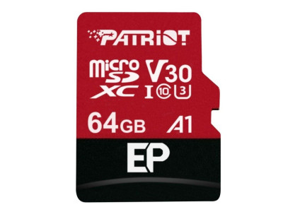 Flash Card Patriot 64GB EP Series Micro SDXC V30 PEF64GEP31MCX
